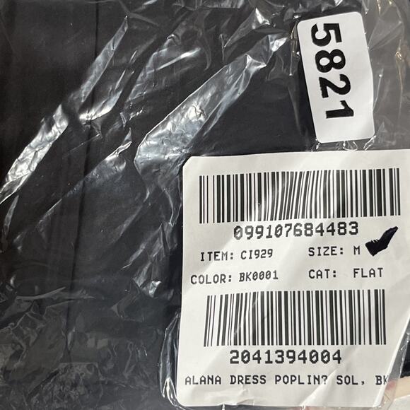 Hyacinth Dress in Cotton Poplin Medium Black Midi Smocked A Line Classic Modest - Picture 12 of 12